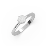 Δαχτυλίδι Invisible EM069 σε Λευκό Χρυσό 18Κ με Διαμάντια